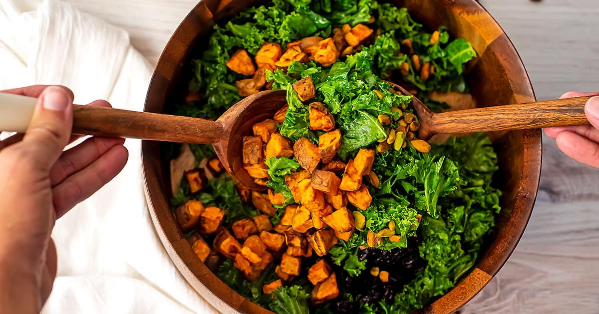 Sweet Potato Kale Salad